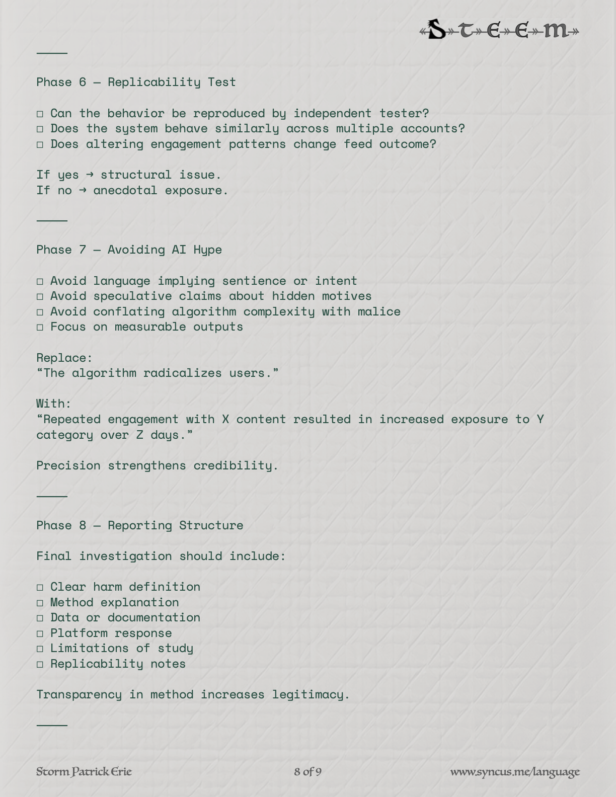 Home Economics Panel 8